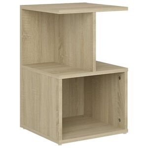 vidaXL sonoma t&ouml;lgy sz&iacute;nű szerelt fa &eacute;jjeliszekr&eacute;ny 35 x 35 x 55 cm