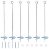 vidaXL F&ouml;ldi horgony 6 pcs Ez&uuml;st &Oslash;10 x 60 cm Galvaniz&aacute;lt f&eacute;m