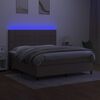 vidaXL t&oacute;psz&iacute;nű sz&ouml;vet rug&oacute;s &eacute;s LED-es &aacute;gy matraccal 180 x 200 cm