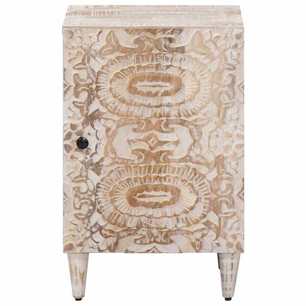 vidaXL F&uuml;rdőszoba Sz&eacute;k&eacute;ny Feh&eacute;r 38 x 33,5 x 58 cm T&ouml;m&ouml;r Mang&oacute;f&aacute;t