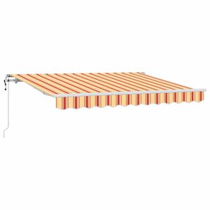 vidaXL Beh&uacute;zhat&oacute; napellenző S&aacute;rga 350 x 200 cm sz&ouml;vet