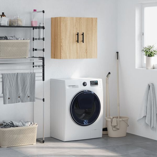 vidaXL sonoma t&ouml;lgy sz&iacute;nű szerelt fa faliszekr&eacute;ny 60 x 31 x 60 cm