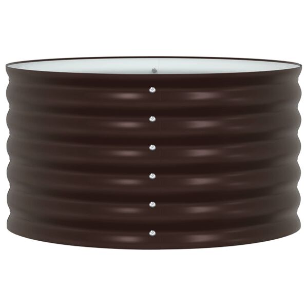 vidaXL Kerti magas&aacute;gy&aacute;s Barna 80 x 80 x 44 cm Ac&eacute;l