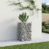 vidaXL Gabion emelt &aacute;gy Ez&uuml;st 50 x 50 x 80 cm Horganyzott ac&eacute;l
