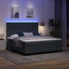 vidaXL LED Box Spring &Aacute;gy S&ouml;t&eacute;tsz&uuml;rke &eacute;s Feh&eacute;r 180 x 200 cm