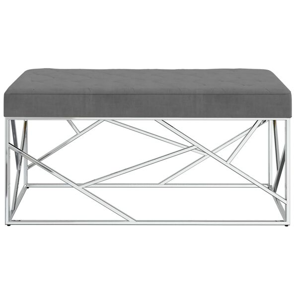 vidaXL s&ouml;t&eacute;tsz&uuml;rke b&aacute;rsonysz&ouml;vetű rozsdamentes ac&eacute;lpad 97 cm