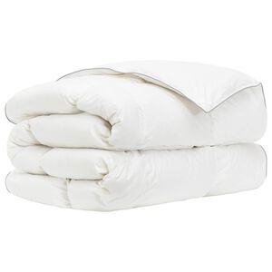 vidaXL Paplan FULDA 135 x 200 cm 4 &eacute;vszak 210 GSM 90% libatoll Feh&eacute;r