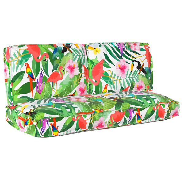 vidaXL P&aacute;rna k&eacute;szlet Vir&aacute;gos 3 pcs Soksz&iacute;nű Oxford Sz&ouml;vet