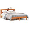 vidaXL viaszbarna t&ouml;m&ouml;r fenyőfa &aacute;gy matrac n&eacute;lk&uuml;l 135 x 190 cm