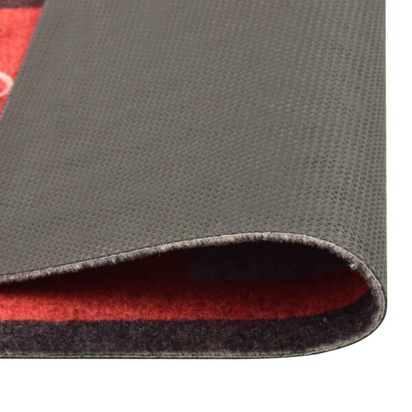 vidaXL paradicsommintás mosható konyhaszőnyeg 45 x 150 cm