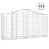 vidaXL 13 db &iacute;ves horganyzott vas gabion kos&aacute;r 200x50x100/120 cm