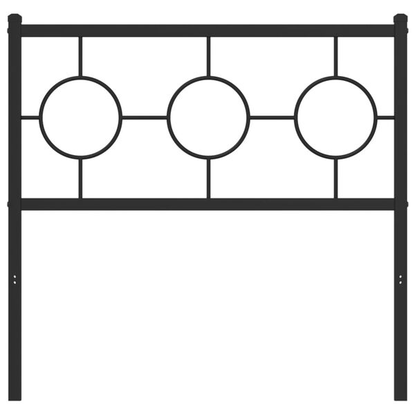 vidaXL fekete fém fejtámla 90 cm