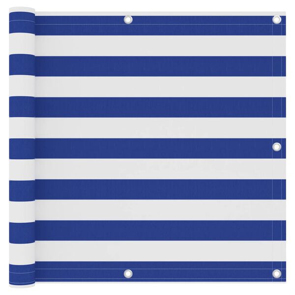 vidaXL feh&eacute;r-k&eacute;k oxford-sz&ouml;vet erk&eacute;lyparav&aacute;n 90 x 500 cm