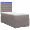 vidaXL LED Boxspring &Aacute;gy Mattal T&oacute;psz&iacute;nű 90 x 190 cm Sz&ouml;vet