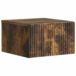 vidaXL Fali &eacute;jjeli szekr&eacute;ny F&uuml;st&ouml;s T&ouml;lgy 33 x 34,5 x 20 cm Szerelt Fa