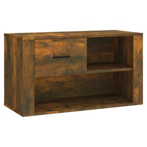 vidaXL f&uuml;st&ouml;s t&ouml;lgy sz&iacute;nű szerelt fa cipősszekr&eacute;ny 80x35x45 cm