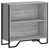 vidaXL sz&uuml;rke sonoma sz&iacute;nű szerelt fa k&ouml;nyvespolc 80 x 31 x 74,5 cm