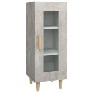 vidaXL betonsz&uuml;rke szerelt fa t&aacute;lal&oacute;szekr&eacute;ny 34,5 x 34 x 90 cm