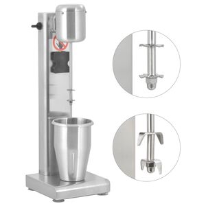 vidaXL rozsdamentes ac&eacute;l tejturmixg&eacute;p 1 L