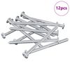 vidaXL Csavar 12 db Ez&uuml;st M6 x 85 mm Ac&eacute;l