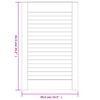 vidaXL 4 db tömör fenyőfa lamellás szekrényajtó 61,5 x 39,4 cm