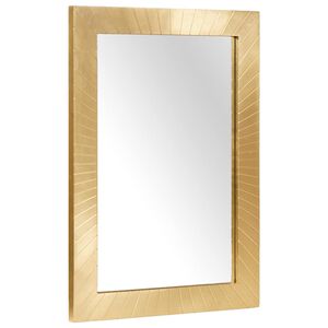 vidaXL F&uuml;rdőszobai t&uuml;k&ouml;r Falra szerelhető Arany 50 x 2,5 x 70 cm
