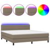 vidaXL t&oacute;psz&iacute;nű sz&ouml;vet rug&oacute;s &eacute;s LED-es &aacute;gy matraccal 160x200 cm