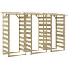 vidaXL 3 db impregn&aacute;lt fenyőfa pergola tetővel 100 x 90 x 200 cm
