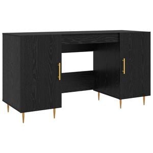 vidaXL Asztal Musta tammi Szerelt fa 140 x 50 x 75 cm