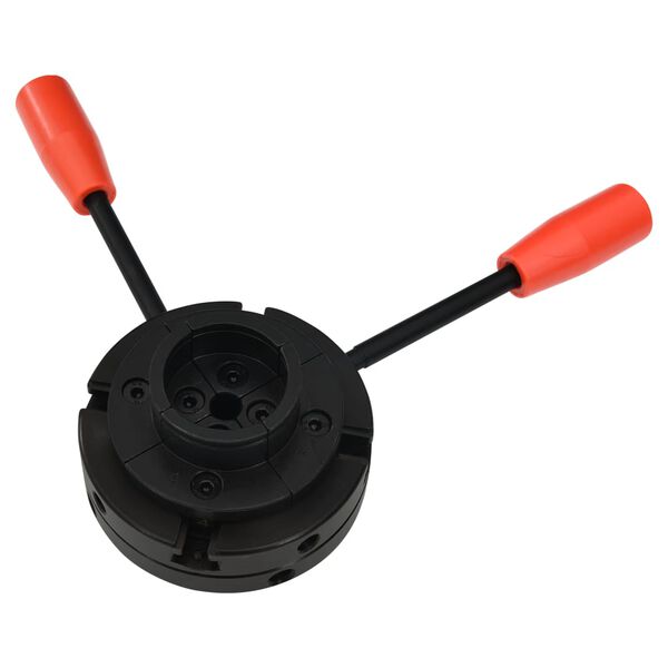 vidaXL 4 pofás acél fa tokmány M33 csatlakozóval 100 mm