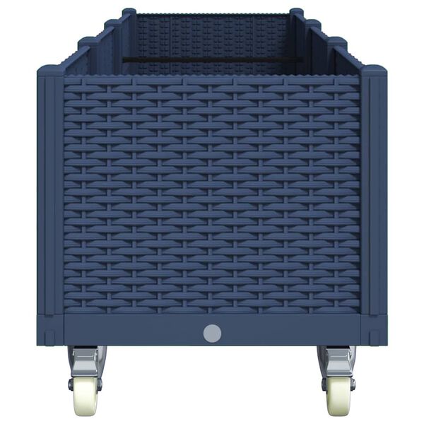 vidaXL k&eacute;ksz&uuml;rke polipropil&eacute;n r&aacute;csos kerekes &uuml;ltetől&aacute;da 240 x 50 x 54 cm