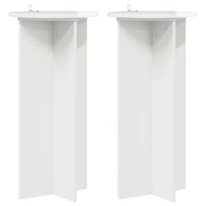 vidaXL N&ouml;v&eacute;ny&aacute;llv&aacute;ny 2 pcs Magasf&eacute;nyű Feh&eacute;r 40 x 40 x 80 cm Szerelt Fa