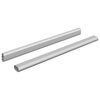 vidaXL Szekr&eacute;ny r&uacute;d 2 db Ez&uuml;st 371,5 x 15 x 29 mm Alum&iacute;nium &ouml;tv&ouml;zet