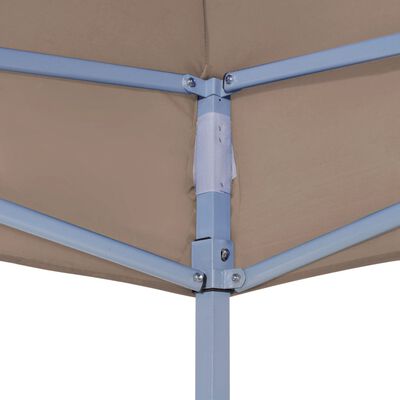 vidaXL tópszínű tető partisátorhoz 6 x 3 m 270 g/m²