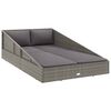 vidaXL sz&uuml;rke polyrattan kerti &aacute;gy 110x200 cm