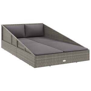 vidaXL sz&uuml;rke polyrattan kerti &aacute;gy 110x200 cm