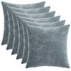 vidaXL P&aacute;rna huzat 6 pcs HEERLEN Vil&aacute;gosk&eacute;k 30 x 30 cm Chenille Sz&ouml;vet