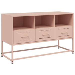 vidaXL r&oacute;zsasz&iacute;n ac&eacute;l TV-szekr&eacute;ny 100,5x39x60,5 cm