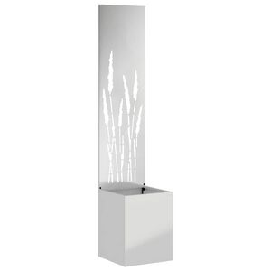 vidaXL Kertv&eacute;dő v&aacute;szon Ez&uuml;st 32 x 32 x 150 cm Horganyzott ac&eacute;l