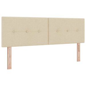 vidaXL LED &aacute;gyt&aacute;mla LED szalagokkal fejt&aacute;ml&aacute;val Kr&eacute;m 160 cm sz&ouml;vet