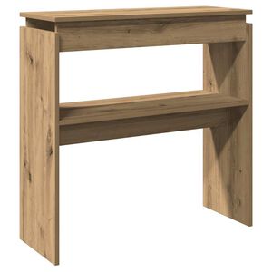 vidaXL k&eacute;zműves t&ouml;lgy sz&iacute;nű szerelt fa doh&aacute;nyz&oacute;asztal 80 x 30 x 80 cm