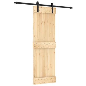 vidaXL Cs&uacute;sz&oacute; ajt&oacute; 70 x 210 cm Szil&aacute;rd Fenyőfa (Nem Kezelt)