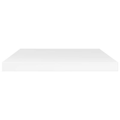 vidaXL 4 db magasfényű fehér forgácslap könyvespolc 40 x 20 x 1,5 cm