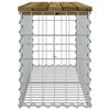 vidaXL impregn&aacute;lt fenyőfa gabion kerti pad 103 x 31,5 x 42 cm