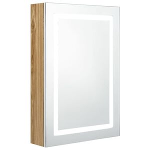 vidaXL feh&eacute;r-t&ouml;lgysz&iacute;nű LED-es t&uuml;kr&ouml;s f&uuml;rdőszobaszekr&eacute;ny 50x13x70 cm