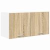 vidaXL F&uuml;ggő szekr&eacute;ny Sonoma t&ouml;lgy 80 x 31 x 40 cm Szerelt Fa