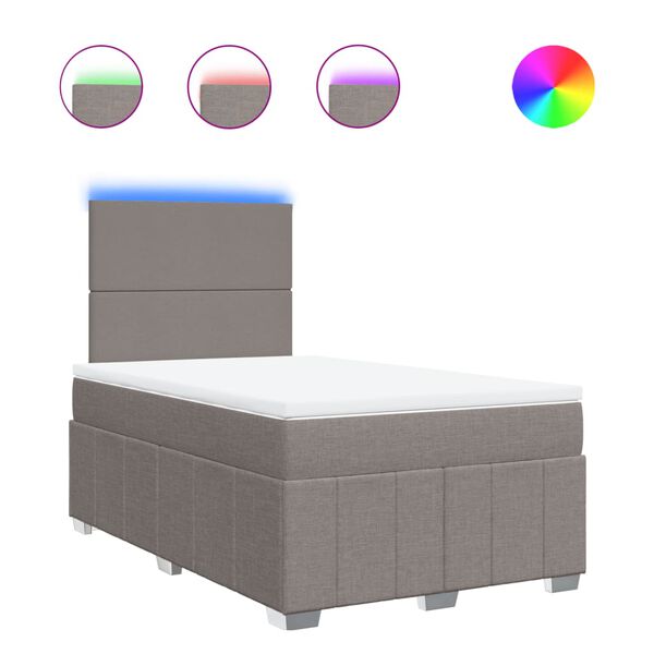 vidaXL t&oacute;psz&iacute;nű sz&ouml;vet rug&oacute;s &aacute;gy matraccal 120 x 190 cm