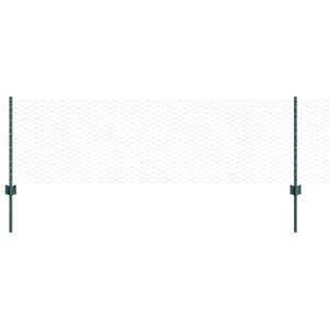 vidaXL Hatsz&ouml;gletű ker&iacute;t&eacute;s oszlopokkal 100 x 0,6 m PVC-bevonatos ac&eacute;l