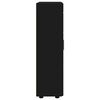 vidaXL Sz&eacute;f polcokkal ajt&oacute;val FLORIN Fekete 55,5 x 29 x 103 cm Faanyag