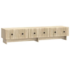 vidaXL TV szekr&eacute;ny fi&oacute;kkal Sonoma T&ouml;lgy 147 x 34,5 x 30 cm Szerelt Fa